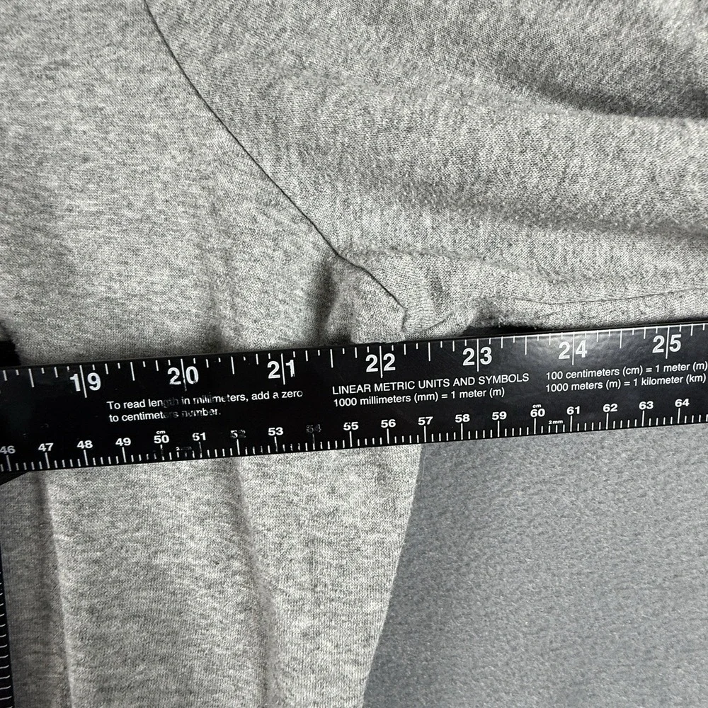 Nike Sweater Mens Size XL Gray Swoosh Full Zip Up Hoodie Sweatshirt - Picture 3 of 5